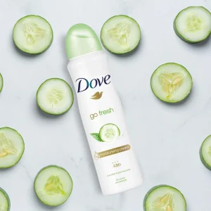 اسپری ضدتعریق زنانه داو مدل go fresh خیار حجم 250 میل