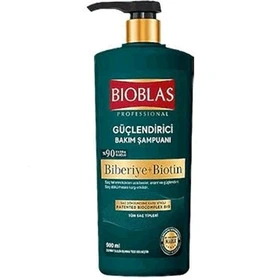 شامپو تقویت کننده و ضد ریزش بیو بلاس Bioblas Biberiye + Biotin حاوی عصاره رزماری و بیوتین 900 میل