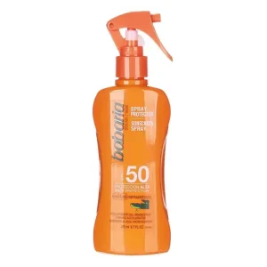 اسپری ضد آفتاب اسپانیایی باباریا Babaria Solar Spf 50 با عصاره آلوئه ورا در حجم 200 میلی لیتر