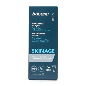 کرم ضد تیرگی دور چشم مردانه اسپانیایی باباریا Babaria Eye Cream Contour ضد چروک 15 میل