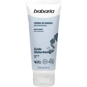 کرم آبرسان دست اسپانیایی باباریا Babaria Hyaluronic Acid Hand حاوی هیالورونیک اسید 75 میل