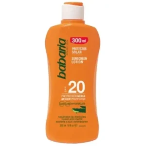 ضد آفتاب اسپانیایی باباریا Babaria Aloe Spf 20 حاوی عصاره آلوئه ورا 300 میل