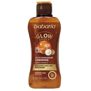 روغن برنزه کننده باباریا Babaria Glow _ Effect Tanning Oil شاین دار 100 میل