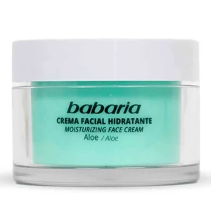 کرم صورت آلوئه ورا اسپانیایی باباریا Babaria Natural Aloe Vera  مناسب پوست بالغ 125 میل