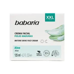 کرم صورت آلوئه ورا اسپانیایی باباریا Babaria Natural Aloe Vera  مناسب پوست بالغ 125 میل