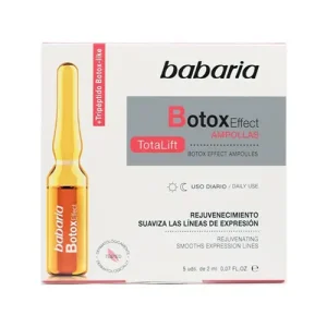 ویال ضد چروک بوتاکس افکت اسپانیایی باباریا Babaria Botox Effect بسته 5 عددی