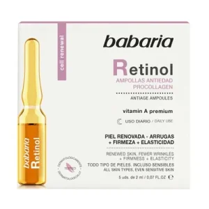 ویال رتینول اسپانیایی باباریا Babaria Retinol بسته 5 عددی