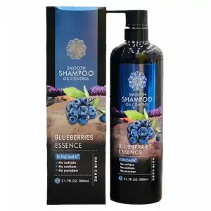 شامپو بدون سولفات لایتنس Lightness Smooth Shampoo Oil Control مناسب کنترل چربی با عصاره بلوبری 900 میل