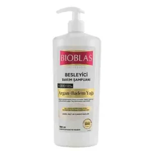 شامپو سر بیوبلاس Bioblas _ Argan & Badem حاوی روغن آرگان و بادام 900 میل