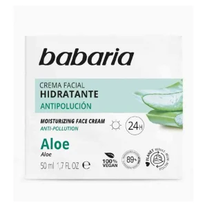 کرم مرطوب کننده اسپانیایی باباریا Babaria Natural Aloe Vera حاوی عصاره آلوئه ورا 50 میل