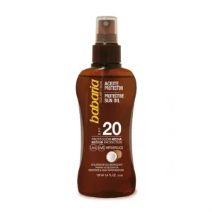 روغن برنز کننده اسپانیایی باباریا Babaria Sun Oil Spf 20 حاوی عصاره نارگیل 100میل