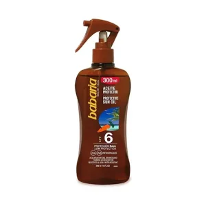 اسپری روغن برنزه کننده باباریا مدل Babaria Carrot Protective Spf 6 حاوی عصاره هویج 300 میل