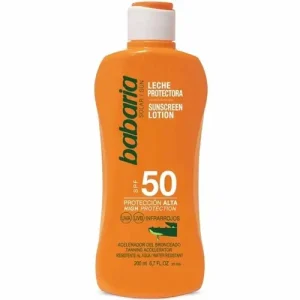 ضد آفتاب اسپانیایی باباریا Babaria Aloe Spf 50 حاوی عصاره آلوئه ورا 100 میل