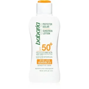 ضد آفتاب اسپانیایی باباریا Babaria Spf 50 مناسب پوست حساس 100 میل