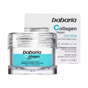 کرم کلاژن سفت کننده و ضد چروک اسپانیایی باباریا Babaria مدل Collagen Vegan مناسب انواع پوست 50 میل
