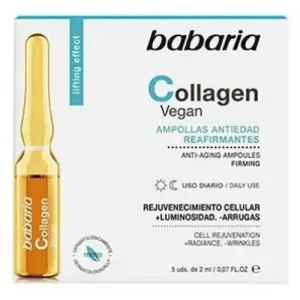 ویال ضد چروک کلاژن اسپانیایی باباریا Babaria Collagen Vegan  سفت کننده بسته 5 عددی