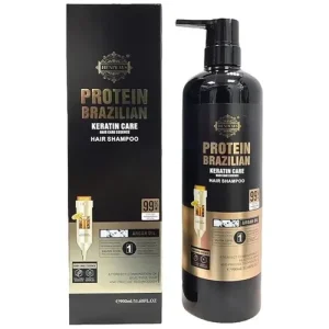شامپو کراتینه پروتئین برزیلین مشکی Protein Brazilian Keratin بدون سولفات 900 میل