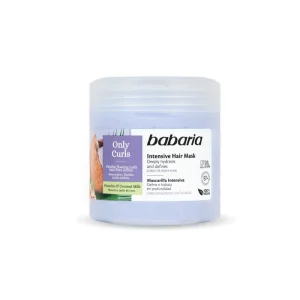 ماسک مو اسپانیایی باباریا Babaria مناسب موی فر حاوی پسته و شیر نارگیل 400 میل