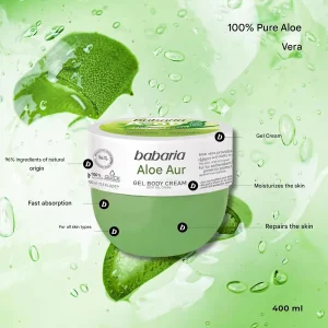 ژل کرم بدن اسپانیایی باباریا Babaria Aloe Fresh حاوی ویتامین آلوئه ورا 400 میل