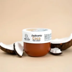 کرم بدن اسپانیایی باباریا Babaria Coconut آبرسان و تقویت کننده پوست حاوی نارگیل 400 میل