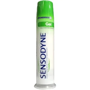 خمیردندان سنسوداین SENSODYNE پمپی سفید کننده با رایحه نعنا حجم 100 میل